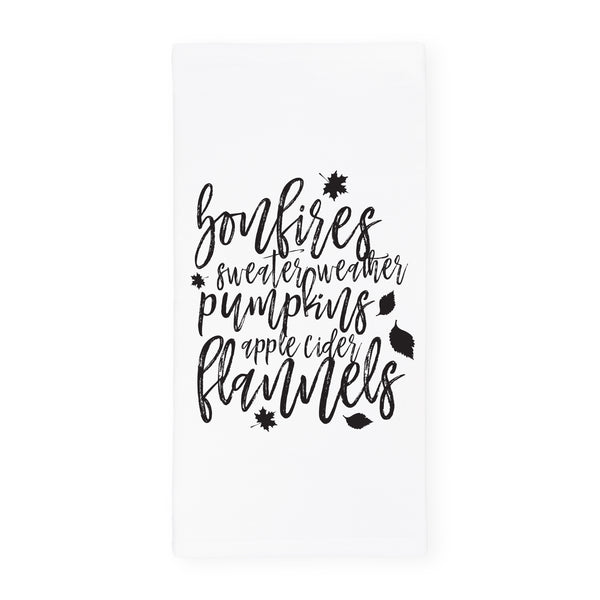 The Cotton and Canvas Co. Fall and Autumn Favorites Kitchen Tea Towel