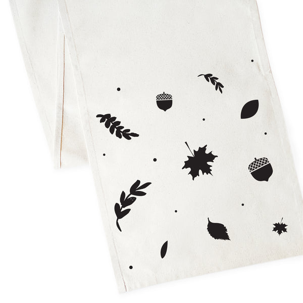 The Cotton and Canvas Co. Fall Leaves Cotton Canvas Table Runner