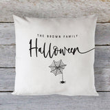 Personalized Family Name Halloween Cotton Canvas Halloween Pillow Cover - The Cotton and Canvas Co.