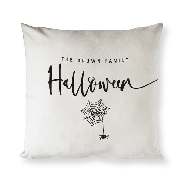 The Cotton and Canvas Co. Personalized Family Name Halloween Cotton Canvas Halloween Pillow Cover
