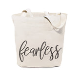 Fearless Gym Cotton Canvas Tote Bag - The Cotton and Canvas Co.
