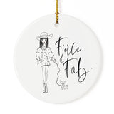 Fierce and Fab Christmas Ornament - The Cotton and Canvas Co.