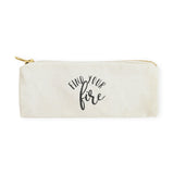 Find Your Fire Cotton Canvas Pencil Case and Travel Pouch - The Cotton and Canvas Co.