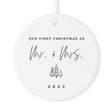 Our First Christmas as Mr. and Mrs. Christmas Ornament