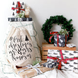 Personalized Mr. & Mrs. Santa Sack - The Cotton and Canvas Co.