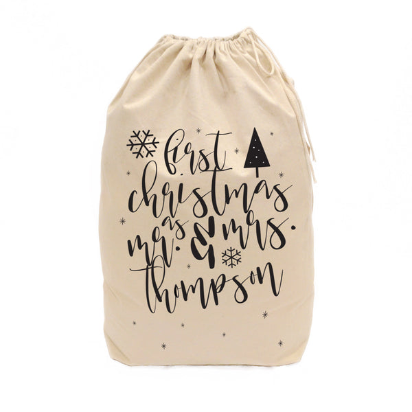 The Cotton and Canvas Co. Personalized Mr. & Mrs. Santa Sack