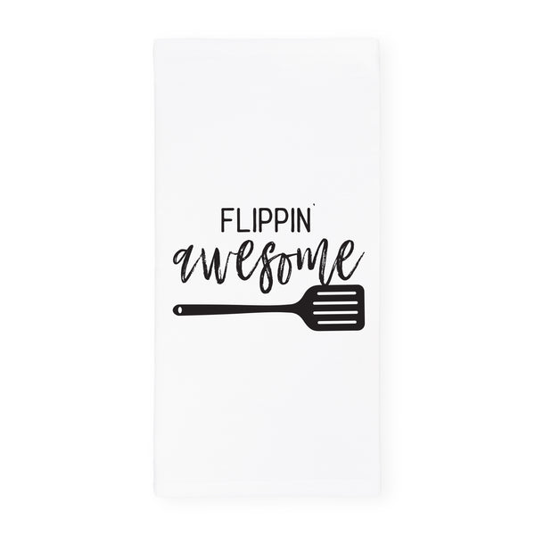 The Cotton and Canvas Co. Flippin' Awesome Kitchen Tea Towel