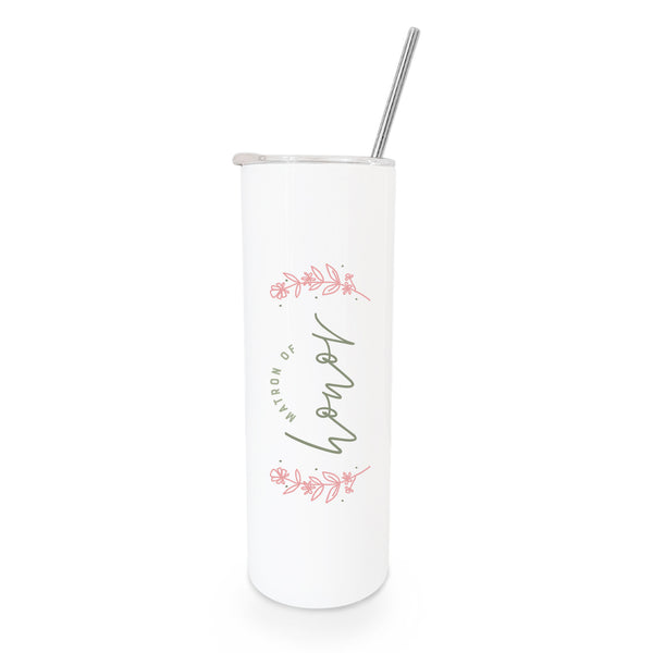 The Cotton and Canvas Co. Floral Matron of Honor Wedding Tumbler