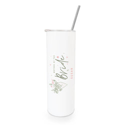 Personalized Name Floral Mother of the Bride Wedding Tumbler