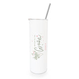 Personalized Name Floral Mother of the Groom Wedding Tumbler
