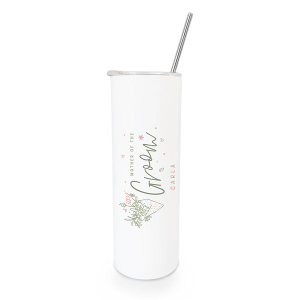 The Cotton and Canvas Co. Personalized Name Floral Mother of the Groom Wedding Tumbler