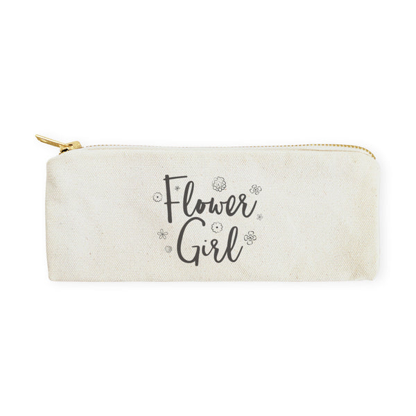 The Cotton and Canvas Co. Flower Girl Cotton Canvas Pencil Case and Travel Pouch
