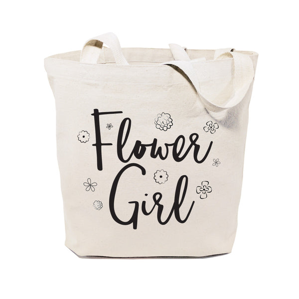 The Cotton and Canvas Co. Flower Girl Wedding Cotton Canvas Tote Bag