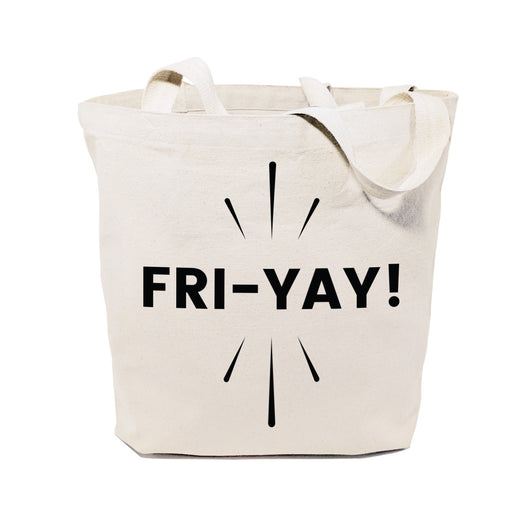 Friyay Weekend Cotton Canvas Tote Bag - The Cotton and Canvas Co.