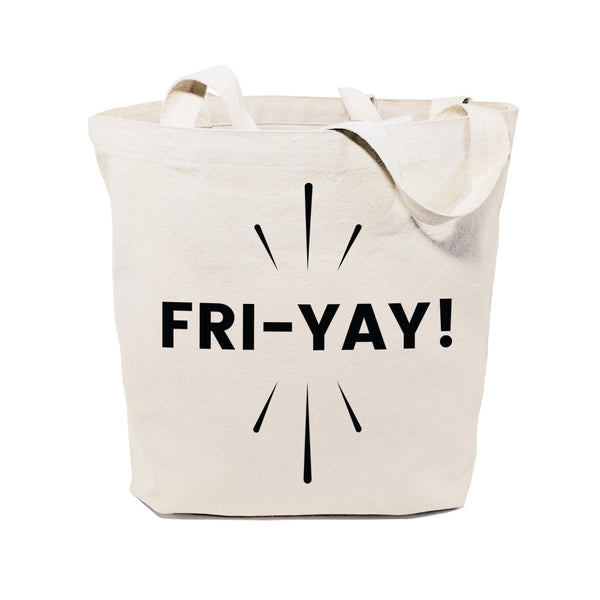 The Cotton and Canvas Co. Friyay Weekend Cotton Canvas Tote Bag