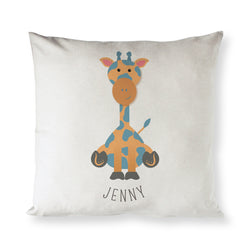 Personalized Giraffe Baby Pillow Cover - The Cotton and Canvas Co.