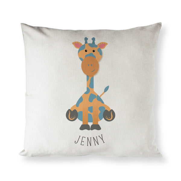 The Cotton and Canvas Co. Personalized Giraffe Baby Pillow Cover