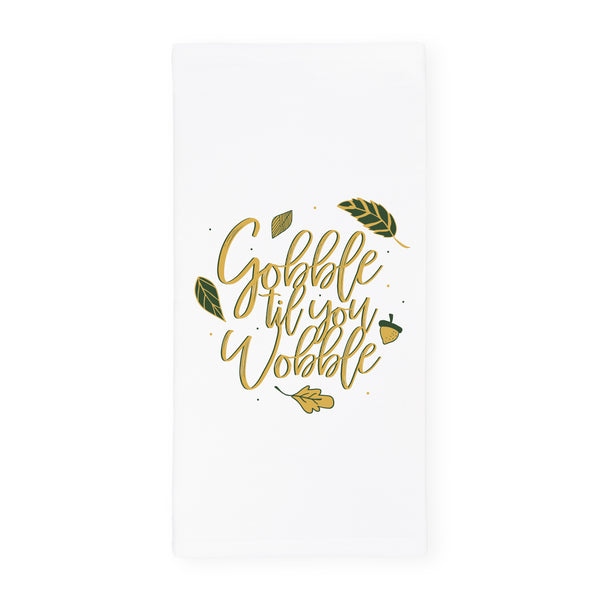 The Cotton and Canvas Co. Gobble Til You Wobble Kitchen Tea Towel
