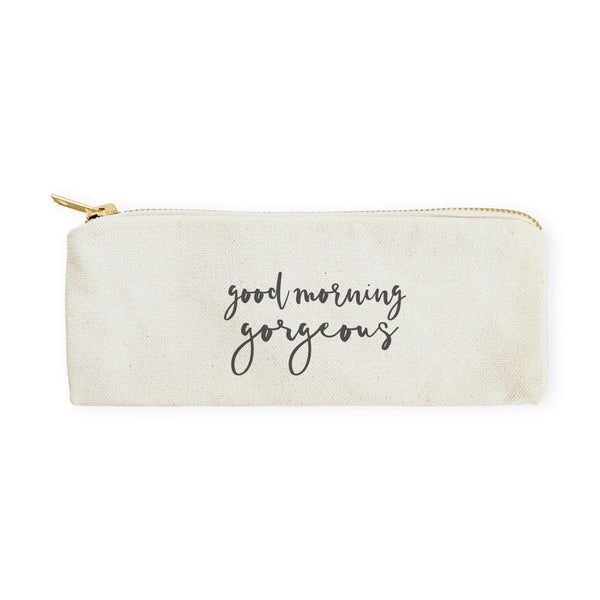The Cotton and Canvas Co. Good Morning Gorgeous Cotton Canvas Pencil Case and Travel Pouch