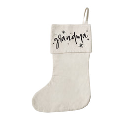 Grandma Christmas Stocking - The Cotton and Canvas Co.