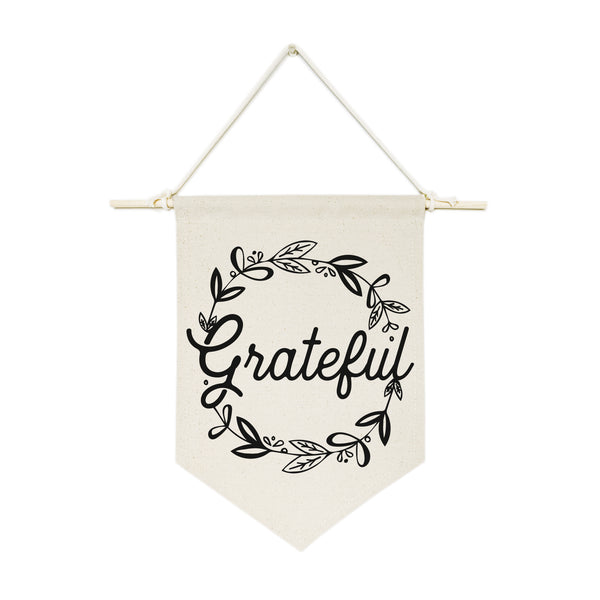 The Cotton and Canvas Co. Grateful Hanging Wall Banner