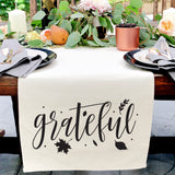 Grateful Cotton Canvas Table Runner - The Cotton and Canvas Co.