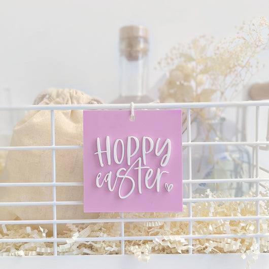 Hoppy Easter Gift Basket Tag