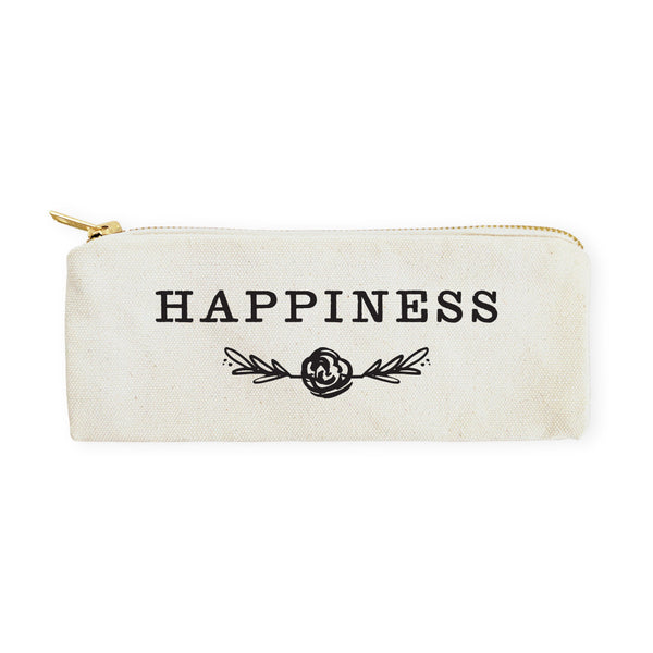 The Cotton and Canvas Co. Happiness Cotton Canvas Pencil Case and Travel Pouch