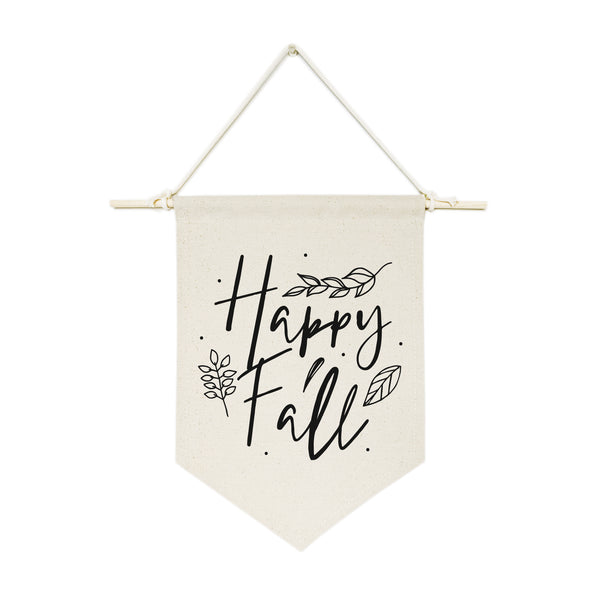The Cotton and Canvas Co. Happy Fall! Hanging Wall Banner