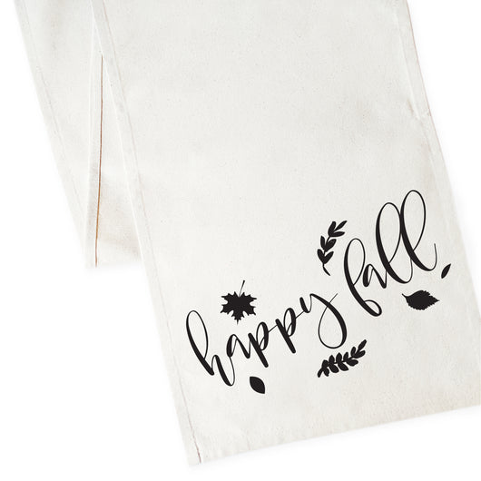 Happy Fall Canvas Table Runner - The Cotton and Canvas Co.