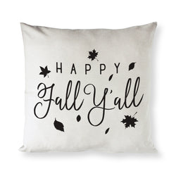 Happy Fall Ya'll Pillow Cover - The Cotton and Canvas Co.