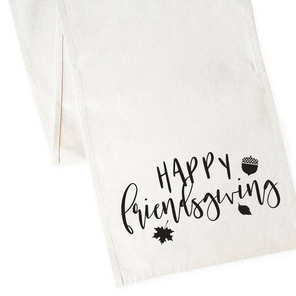 The Cotton and Canvas Co. Happy Friendsgiving Canvas Table Runner