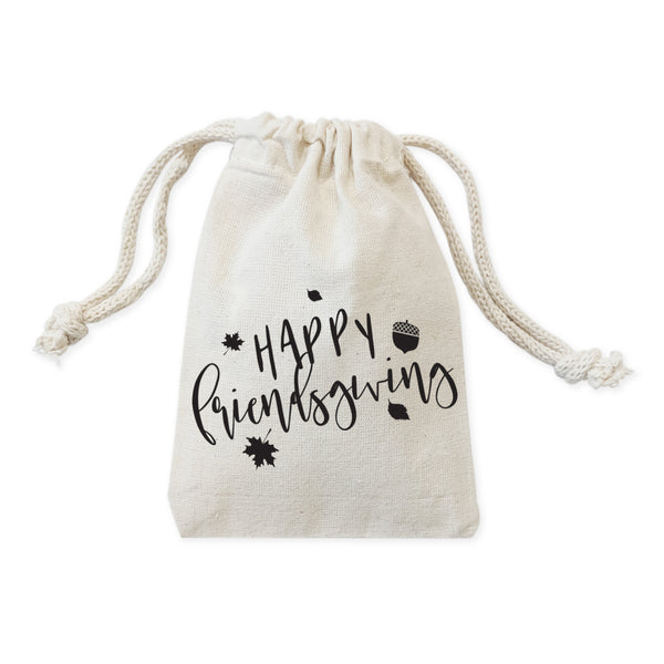 The Cotton and Canvas Co. Happy Friendsgiving Favor Bags, 6-Pack