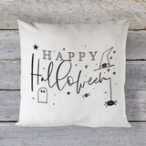 Happy Halloween Cotton Canvas Halloween Pillow Cover - The Cotton and Canvas Co.