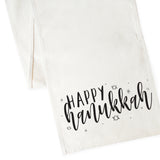 Happy Hanukkah Canvas Table Runner - The Cotton and Canvas Co.