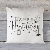 Happy Haunting Cotton Canvas Halloween Pillow Cover - The Cotton and Canvas Co.