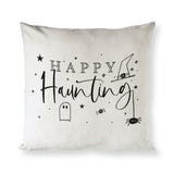 Happy Haunting Cotton Canvas Halloween Pillow Cover - The Cotton and Canvas Co.
