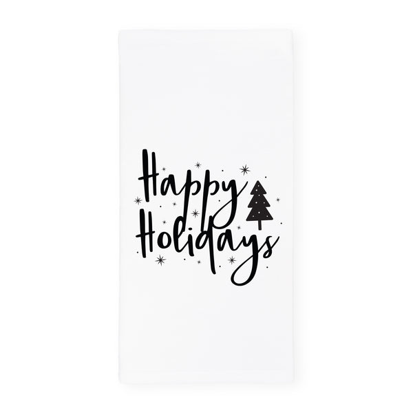 The Cotton and Canvas Co. Happy Holidays Christmas Kitchen Tea Towel