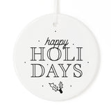 Happy Holidays Christmas Ornament - The Cotton and Canvas Co.