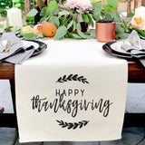 Happy Thanksgiving Canvas Table Runner - The Cotton and Canvas Co.