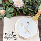 Happy Thanksgiving Canvas Place Mat - The Cotton and Canvas Co.