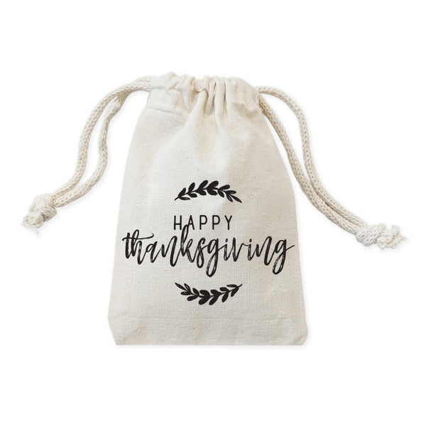The Cotton and Canvas Co. Happy Thanksgiving Favor Bags, 6-Pack