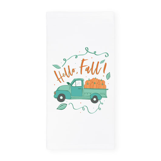 Hello Fall! Kitchen Tea Towel - The Cotton and Canvas Co.