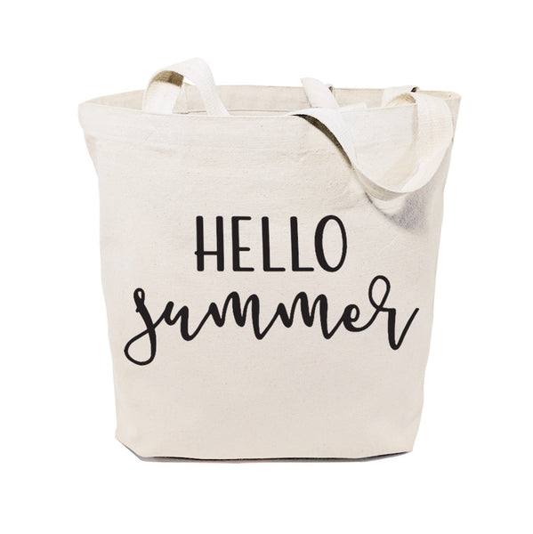 The Cotton and Canvas Co. Hello Summer Cotton Canvas Tote Bag
