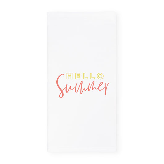 Hello Summer Kitchen Tea Towel - The Cotton and Canvas Co.