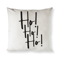 Ho! Ho! Ho! Christmas Holiday Pillow Cover - The Cotton and Canvas Co.