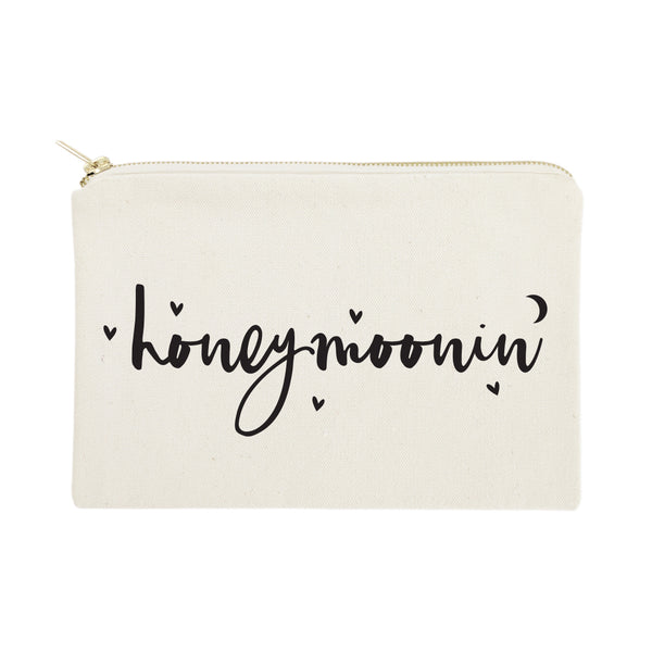 The Cotton and Canvas Co. Honeymoonin' Cotton Canvas Cosmetic Bag