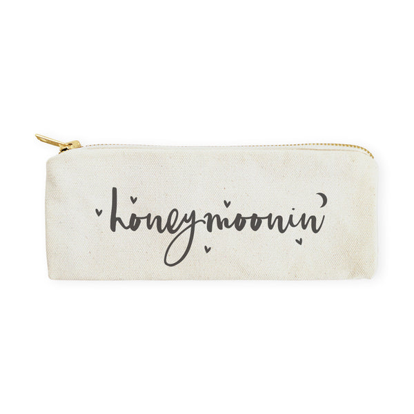 The Cotton and Canvas Co. Honeymoonin' Cotton Canvas Pencil Case and Travel Pouch
