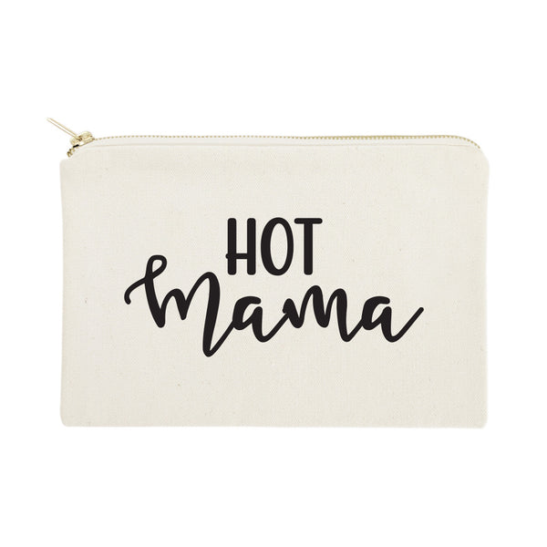 The Cotton and Canvas Co. Hot Mama Cotton Canvas Cosmetic Bag