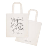 I Have Found the One Whom My Soul Loves, Song of Solomon 3:4 Cotton Canvas Tote Bag - The Cotton and Canvas Co.